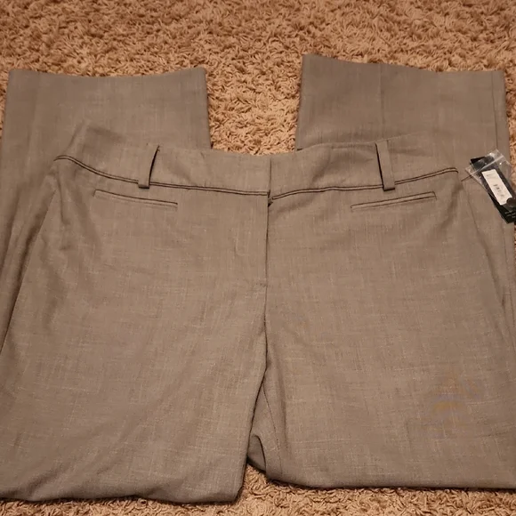 NWT Apt. 9 Heather Taupe Trousers Size 16 Short - Picture 1 of 9